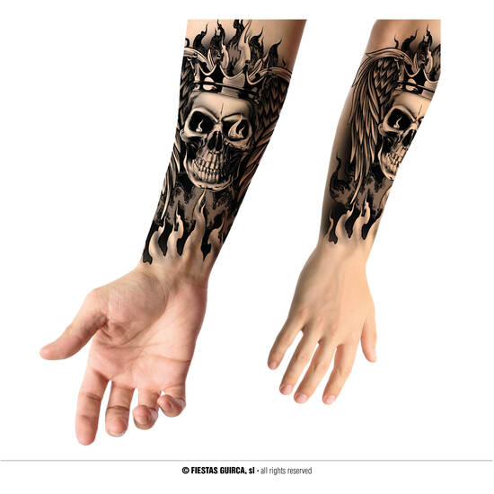 TATUAJE CALAVERA, 14X30 CMS image 0