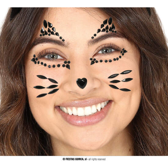 JOYAS FACIALES ADHESIVAS GATITA image 0