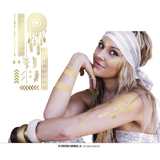 TATTOO ORO HIPPIE, 14X30 CMS image 0