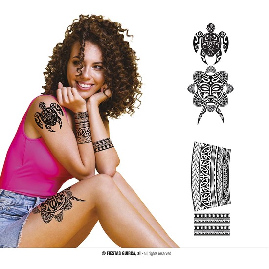 TATTOOS FLORES NEGRAS, 14X30 CMS image 0