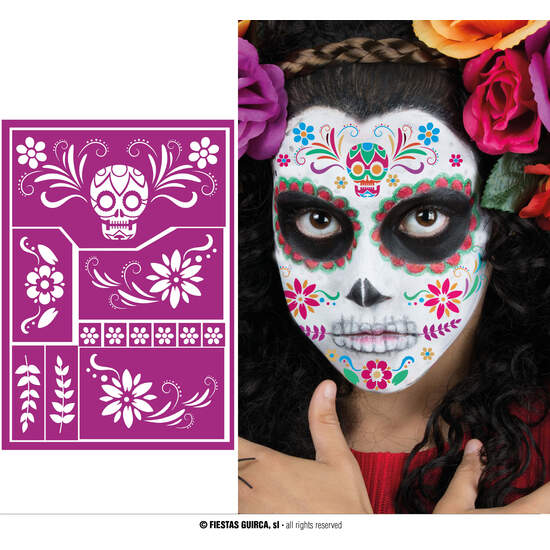 PLANTILLA ADHESIVA MAQ.INF.CATRINA 14X20 CM image 0