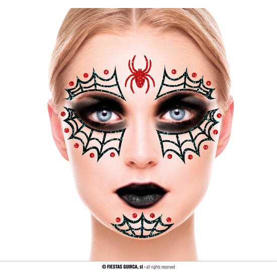 ARAÑA GLITTER FACE, 20X20 CMS. image 0