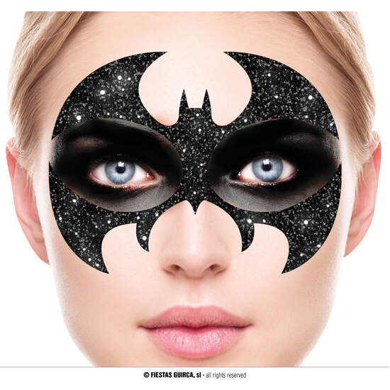 BAT GLITTER FACE, 20X20 CMS. image 0