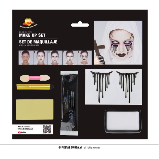 SET MAQUILLAJE BLOODY NUN image 0
