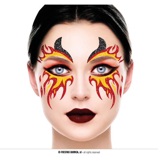 FUEGO GLITTER FACE, 20X20 CMS. image 0