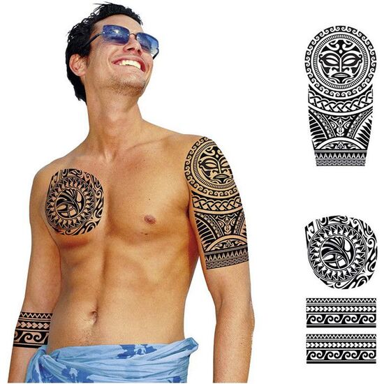 TATTOOS FLORES NEGRAS, 14X30 CMS image 0