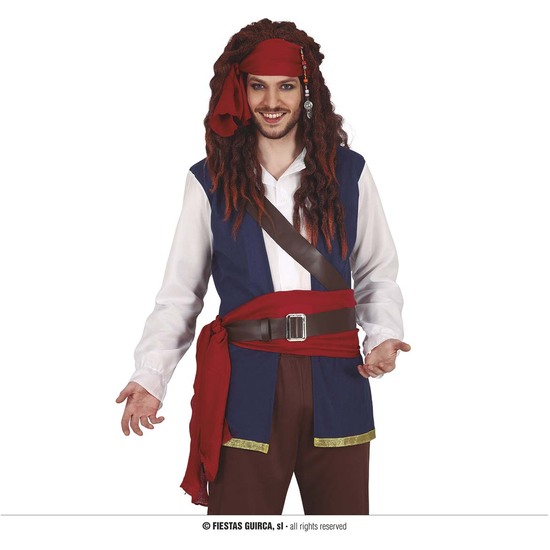 CONJUNTO PIRATA 2 PZS (PAÑUELO Y FAJA) image 0