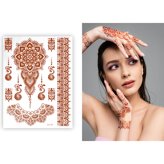 6 TATUAJES DECOR MANO 12X16 CMS image 0