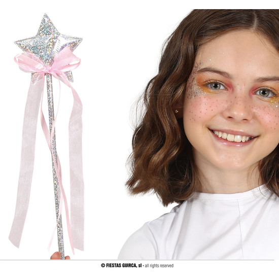VARITA CON ESTRELLA PLATA 35 CMS image 0