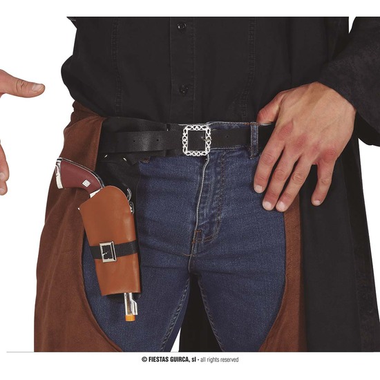 CARTUCHERA CON PISTOLA COWBOY 25 CMS image 0