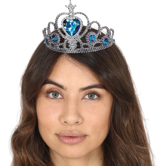 DIADEMA PRINCESA PIEDRAS AZULES image 0