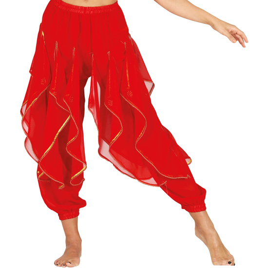 PANTALONES DANZA DEL VIENTRE ROJO HQ, 38 - 40 (M) image 0