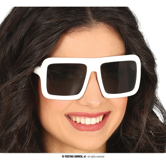 GAFAS BLANCAS CUADRADAS image 0