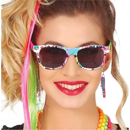 GAFAS MULTICOLOR AÑOS 80S image 1