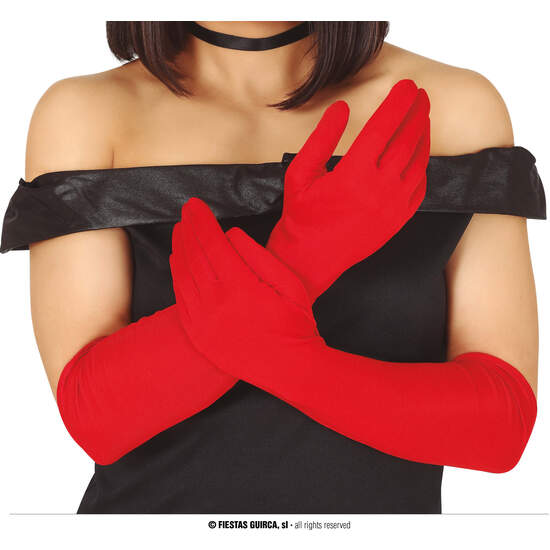 GUANTES ROJOS 42 CMS. image 0