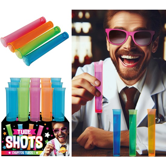 15 PROBETAS COLORES SURTIDOS 13 CMS image 0