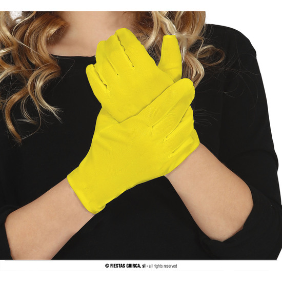 GUANTES AMARILLO INFANTILES 17 CMS. image 0