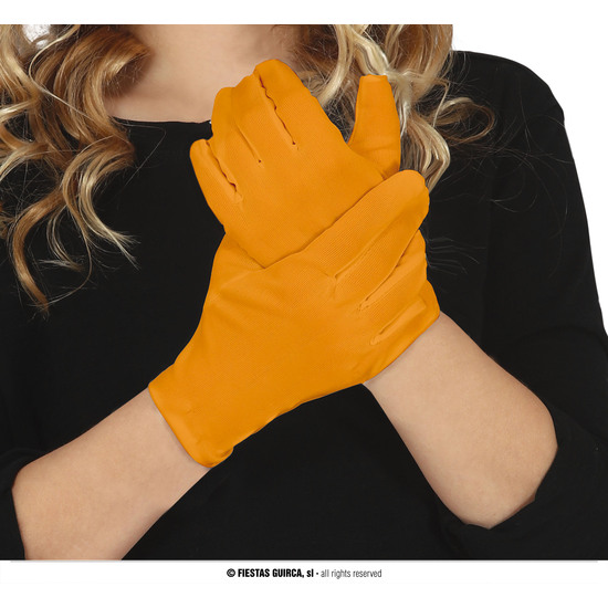 GUANTES NARANJA INFANTILES 17 CMS. image 0