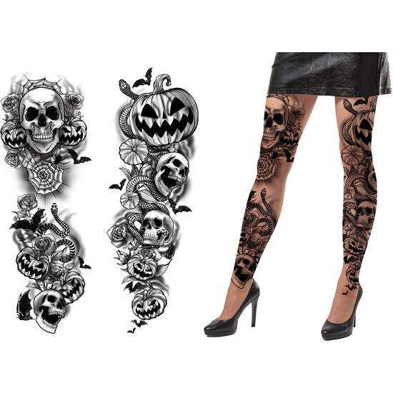 PANTYS TATUAJES HALLOWEEN image 0