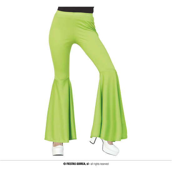 PANTALON CAMPANA ELASTICO VERDE, ADULTA, 38 - 40 M image 0