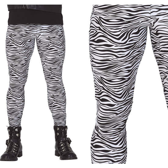 PANTALON ROCK ESTAMPADO CEBRA, ADULTO, 52 - 54 (L) image 0