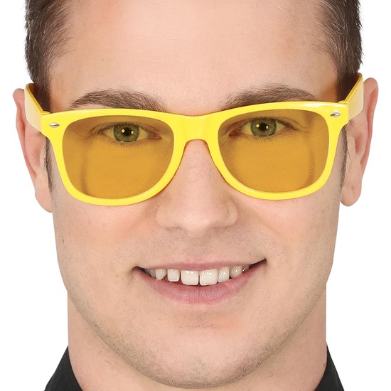 GAFAS AMARILLAS CON CRISTALES AMARILLOS image 0