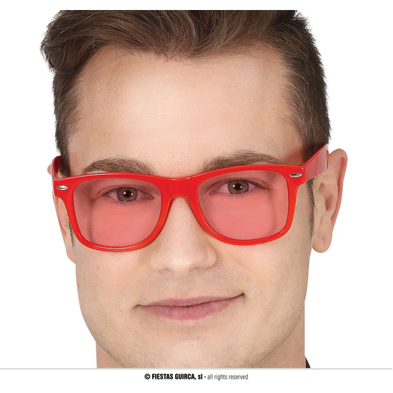 GAFAS ROJAS CON CRISTALES ROJOS image 0