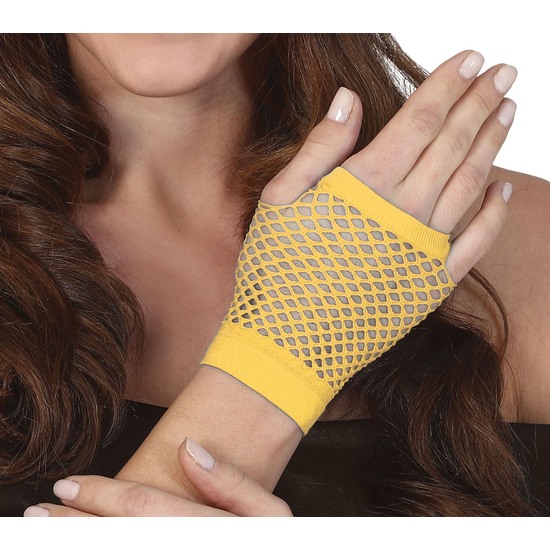 GUANTES MALLA AMARILLO 11 CMS. image 0