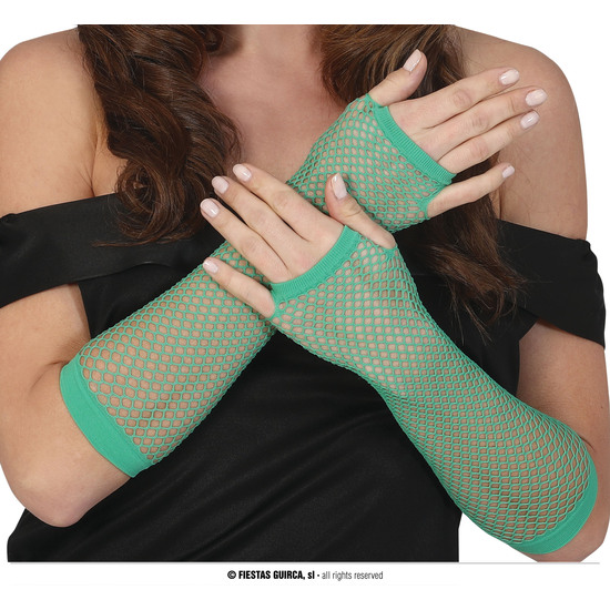 GUANTES MALLA VERDES 26 CMS. image 0