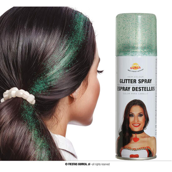 ESPRAY GLITTER VERDE CABELLO 125 ML image 0