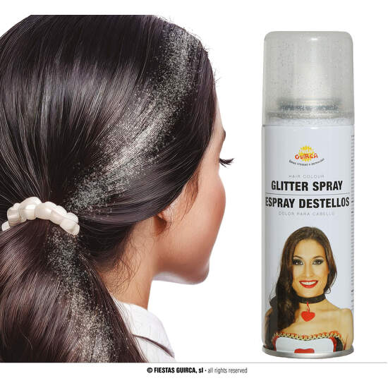 ESPRAY GLITTER PLATA CABELLO 125 ML image 0