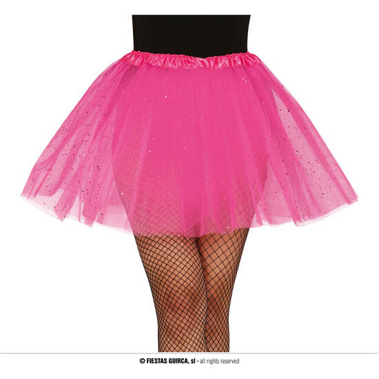 TUTU CON GLITTER, ROSA, 40 CMS image 0