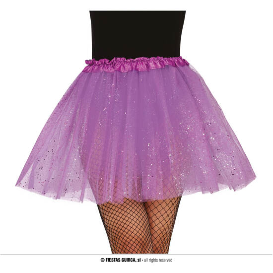TUTU CON GLITTER, LILA, 40 CMS image 0