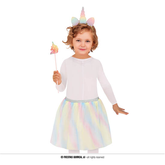 SET UNICORNIO, DIADEMA, VARITA Y TUTU, INFANTIL image 0