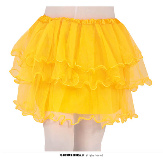 TUTU CON VOLANTES, AMARILLO, INFANTIL, 30 CMS image 0