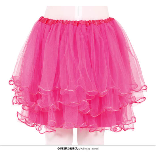 TUTU CON VOLANTES, FUCSIA, INFANTIL,30 CMS image 0