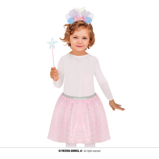SET SIRENITA, DIADEMA, VARITA Y TUTU, INFANTIL image 0