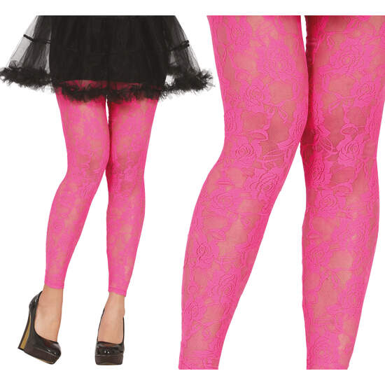 LEGGINS DE ENCAJE FUCSIA image 0