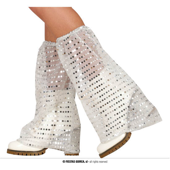 CALENTADORES LENTEJUELAS PLATA, 40 CMS image 0