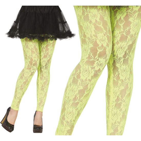 LEGGINS DE ENCAJE AMARILLO image 0