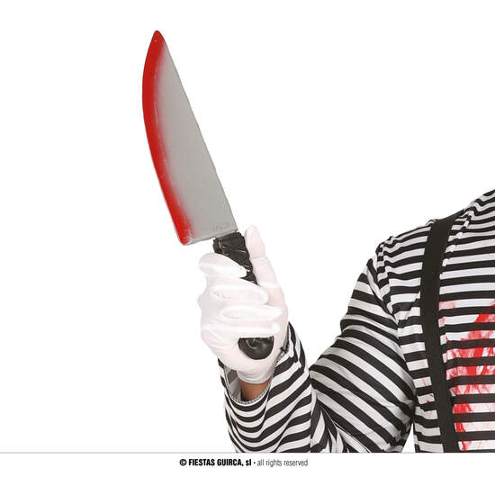 CUCHILLO CON SANGRE 37 CMS image 0