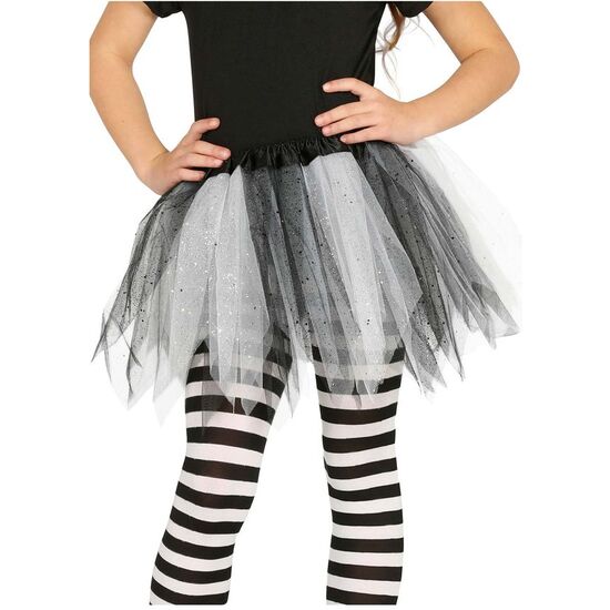 TUTU BLANCO Y NEGRO, INFANTIL, 30 CMS image 0