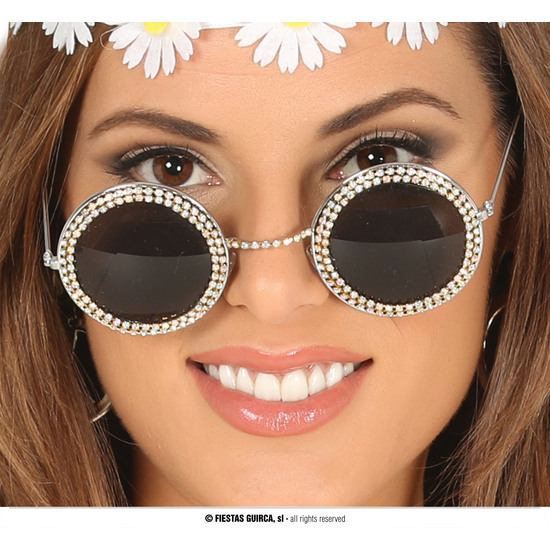 GAFAS REDONDAS CON BRILLANTES image 0