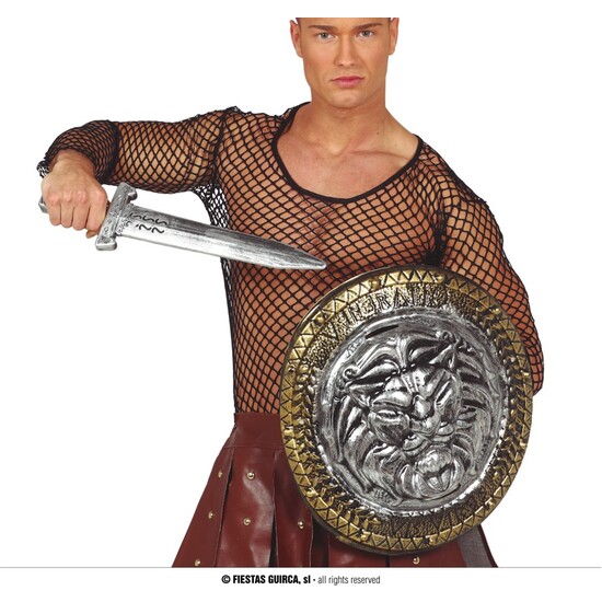 ESCUDO 44 CMS CON ESPADA 48 CMS, LEON image 0