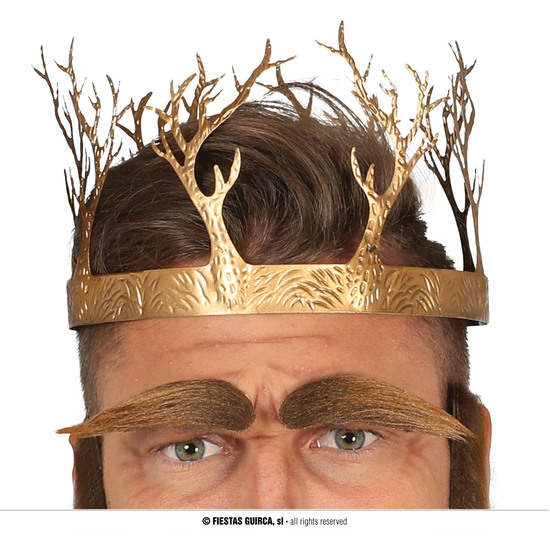 CORONA METALICA REY MEDIEVAL ORO image 0