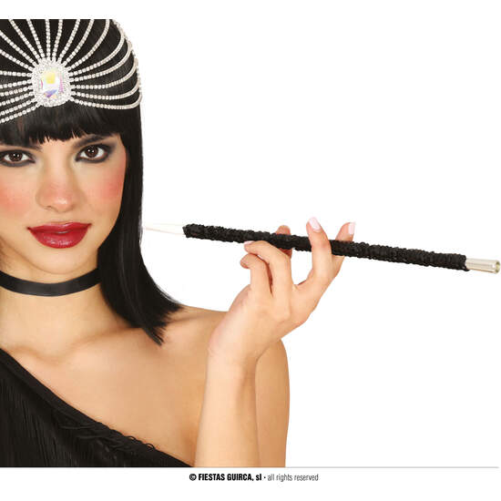 BOQUILLA CHARLESTON LENTEJUELAS NEGRO, 30 CMS image 0