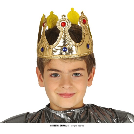 CORONA REY TELA ORO INFANTIL image 0