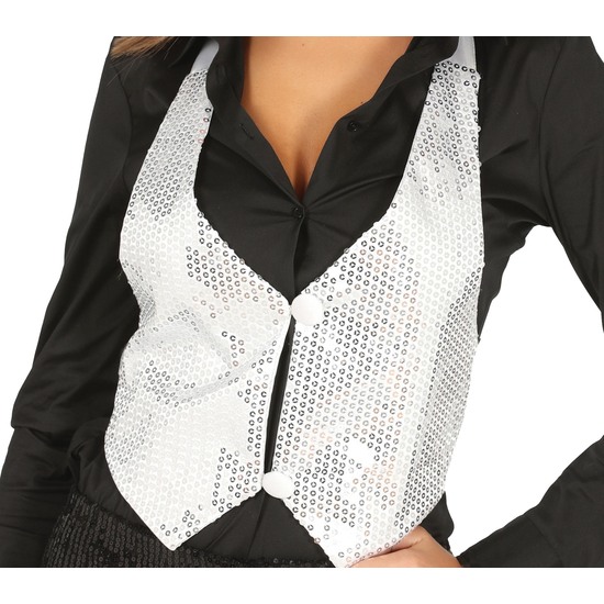 CHALECO LENTEJ.PLATA PARA MUJER image 0