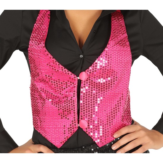 CHALECO LENTEJ.FUCSIA PARA MUJER image 0