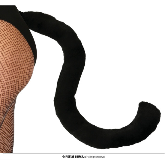 COLA NEGRA GATO 50 CMS. image 0